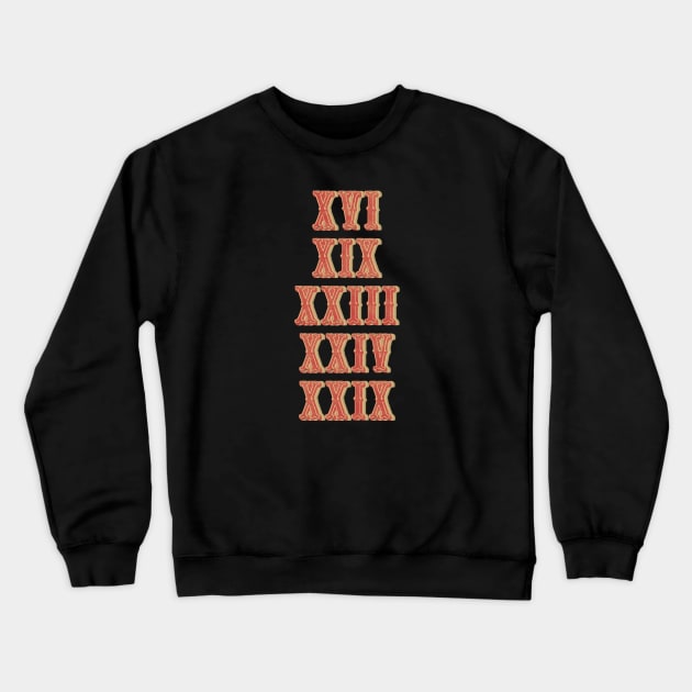 San Francisco 49ers Super Bowl Rings Vintage Retro Crewneck Sweatshirt by TheRelaxedWolf